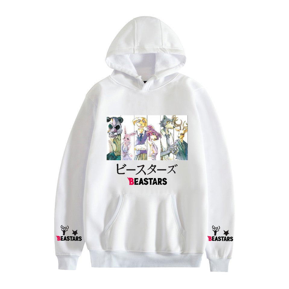 New animal Rhapsody printed hoodie loose casual men's and women's trendy autumn and winter cross-border sweater Hoodies