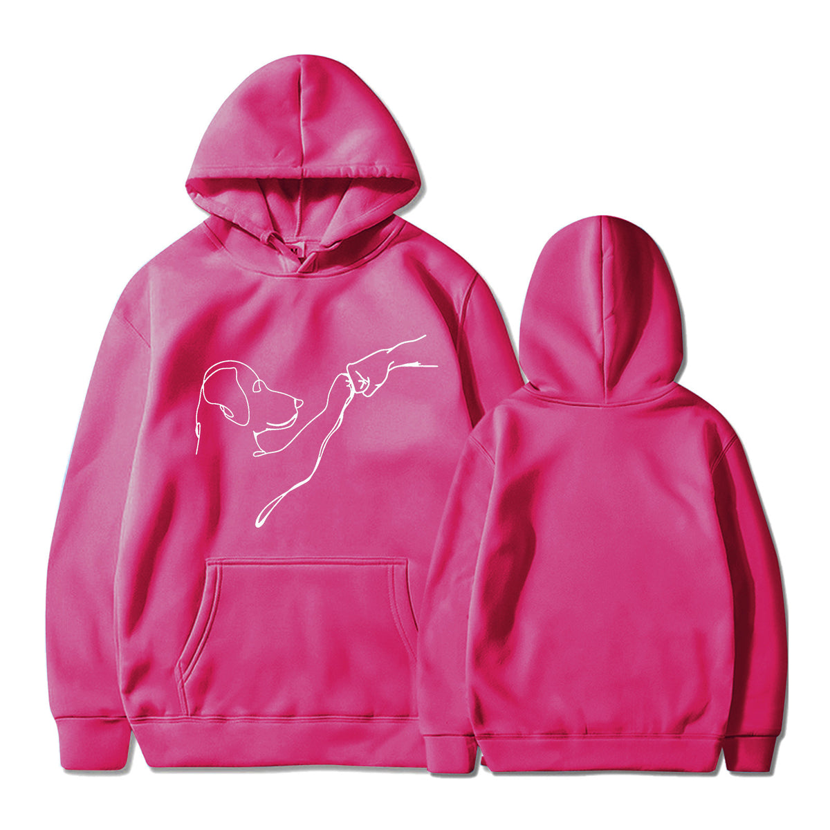 2024 Men's and Women's New Women's Printed Long Sleeve Hoodie Sweatshirt