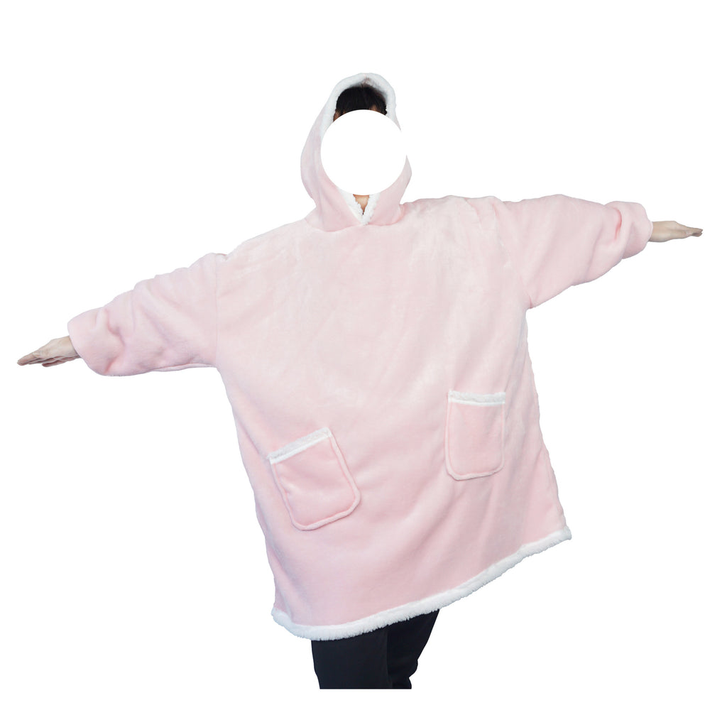 Lazy Tv Blanket Warm Pajamas Couple Home Wear Double Pocket Outer Flip Comfortable Warm Flannel Hooded Set