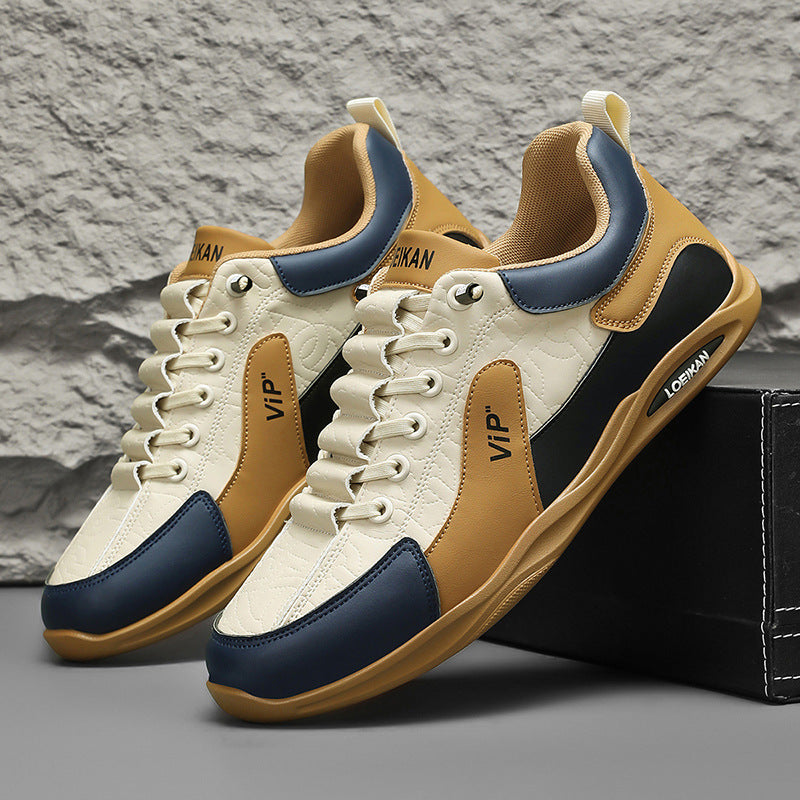 Slip-on Men's Shoes Spring New Casual Sneakers Men's Fashion Contrast Color Sneakers Outdoor Sports Forrest Gump Shoes