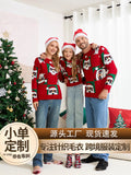 2025 New European and American Parent-Child Clothing Sets Cross-Border Christmas Sweaters Knitted Sweaters Parent-Child Family Clothing Sweaters in Stock