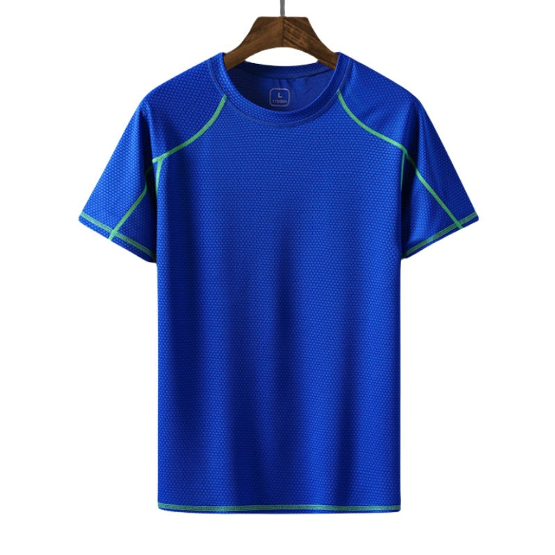 Factory Direct Sales Quick-Drying T-Shirt Men's Summer Short-Sleeved Breathable Short-Sleeved Ultra-Light Short-Sleeved T-Shirt Round Neck
