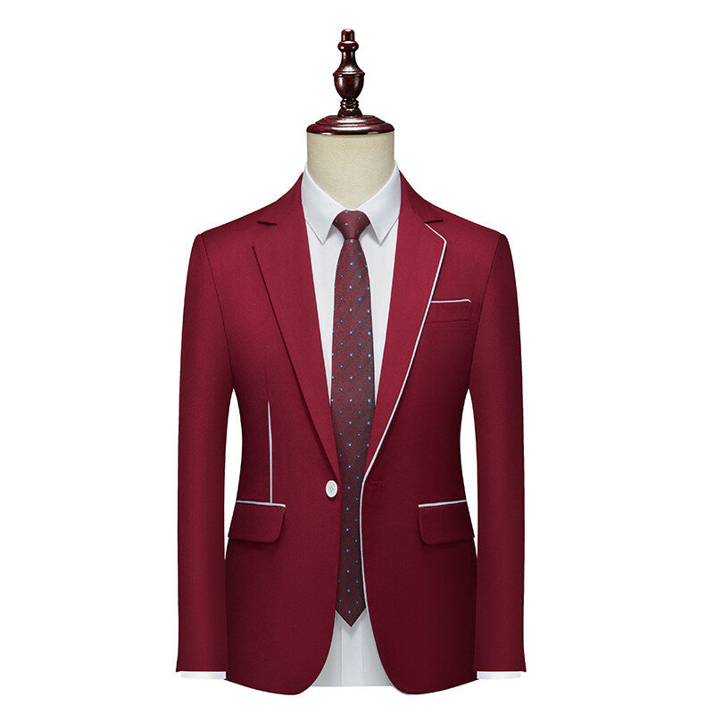 Foreign Trade Spring and Autumn New Men's Suits Business Korean Style Trendy Jackets Casual Handsome Men's Tops Single Suits