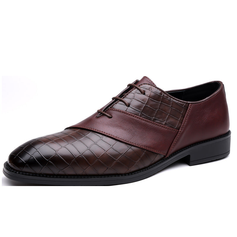 British Men's Business Formal Casual Leather Shoes Pointed Toe European and American Trendy Shoes for Men