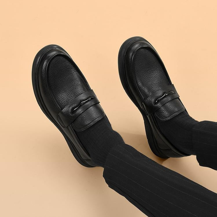 2024 Genuine Leather New Men's Casual Breathable Soft Sole Versatile Loafers
