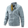 Jacket Men's European and American Foreign Trade Men's Thin Spring and Autumn 2023 plus size Coat Simple Trendy Jacket with Vertical Collar