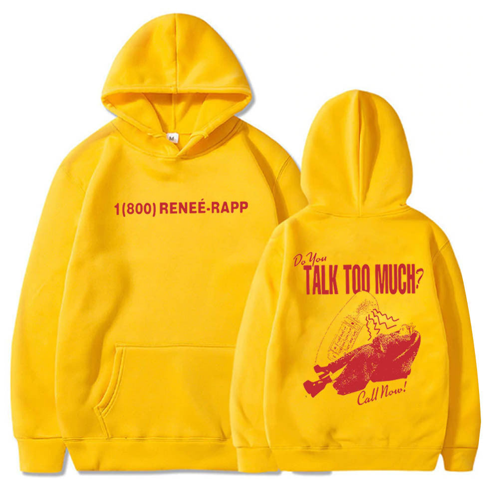 Reneé Rapp Talk Too Much Hoodie Merch Gift for Reneé Rapp