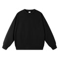 Trendy Brand Heavyweight 400g Terry Crewneck Sweatshirt Couple Pullover Autumn and Winter Thickened Coat Solid Color Loose Unisex Top