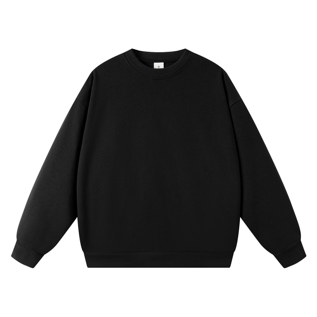 Trendy Brand Heavyweight 400g Terry Crewneck Sweatshirt Couple Pullover Autumn and Winter Thickened Coat Solid Color Loose Unisex Top