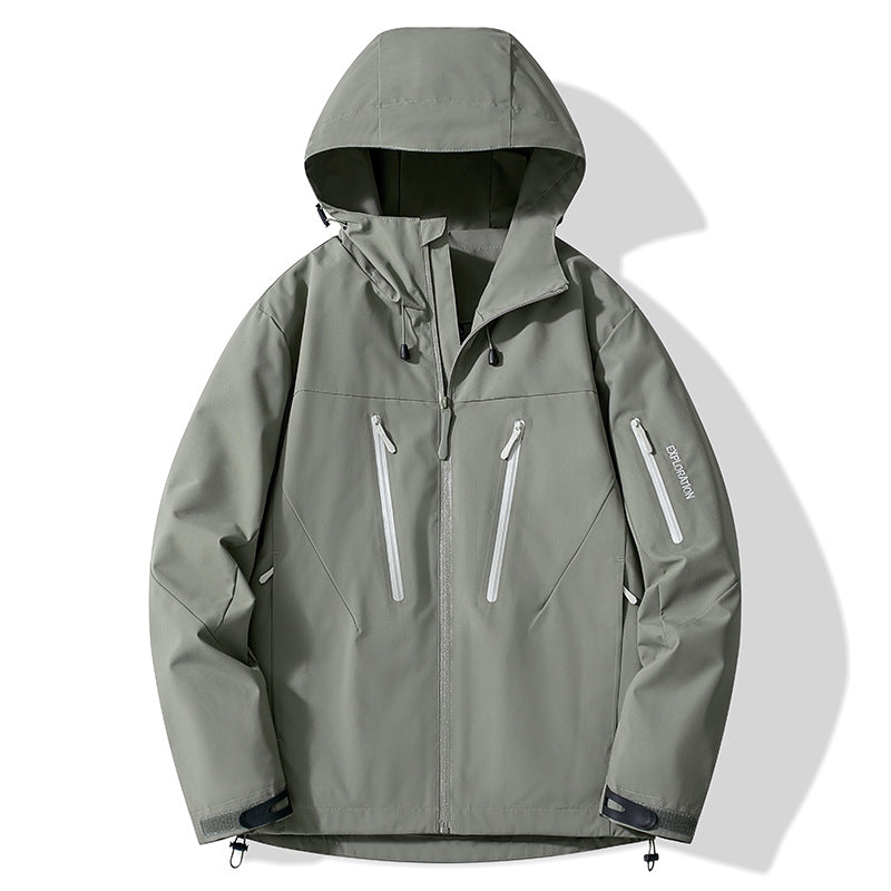 Niaojia Outdoor Jacket, Year of the Dragon Limited Waterproof and Windproof Men's and Women's Trendyy Jacket with Heat-Sealed Rubber
