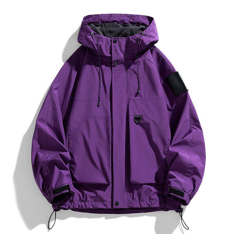 plus size Tooling Vertical Collar Jacket Men's Plus-sized Plus-sized Fat Man Fat Guy Trendy Brand Casual Trendy Brand Outer