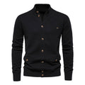 European and American Men's Sweaters, Men's Cardigans, Business Casual Autumn and Winter 2024 Cross-Border New Tops, Pure Color, High Quality