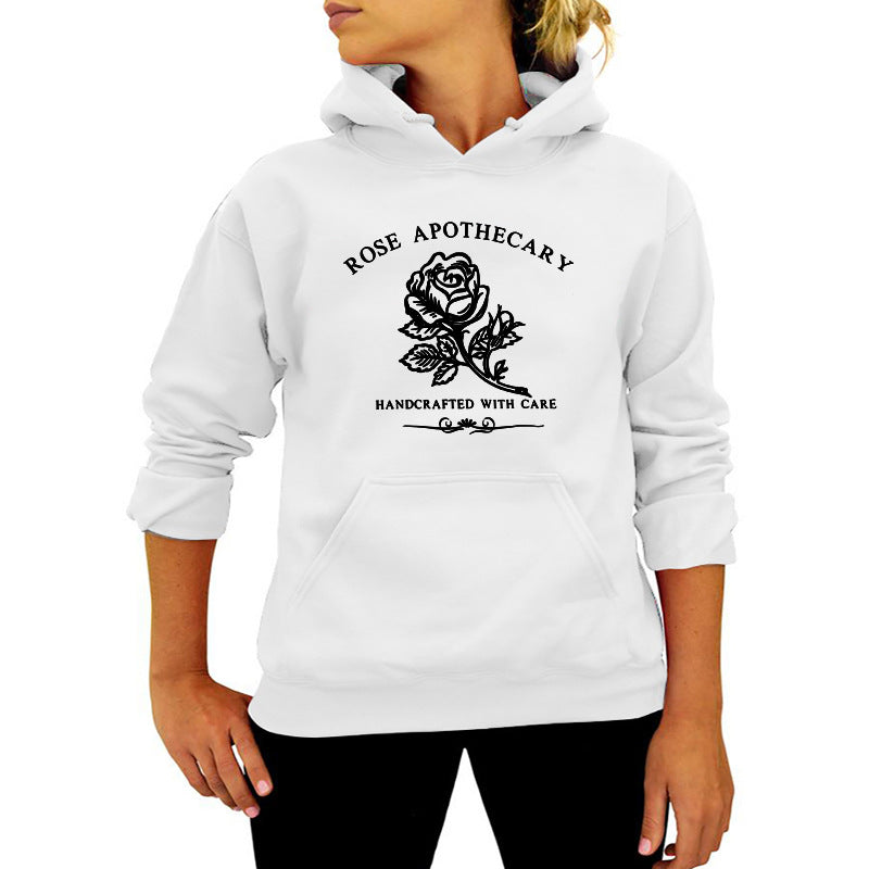 AliExpress Amazon ebay Best Selling Rose Apothecary Rose Printed Hoodie Autumn Winter Europe and America