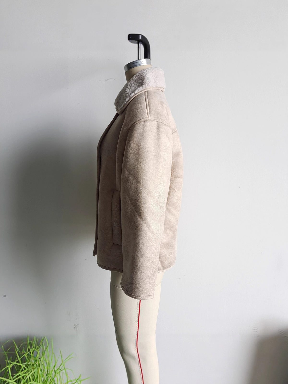 Za Cross-Border Women's Clothing Wholesale European and American Style Fashionable Versatile Suede Thickeneded Warm Jacket Autumn and Winter New Jacket Top