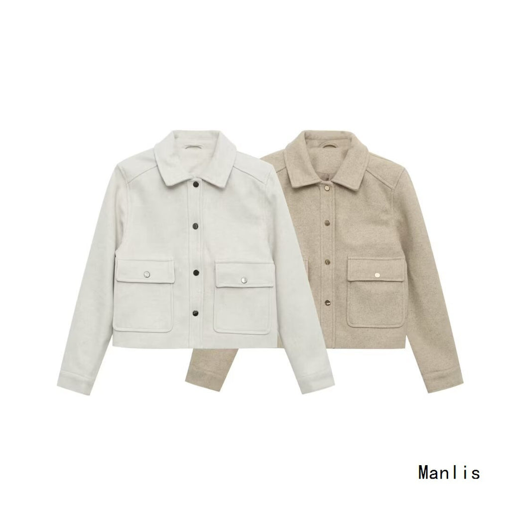 Z Brand 2025 Autumn New Wholesale Fashionable and Elegant Women's Soft Short Jacket Coat for Women 3046260