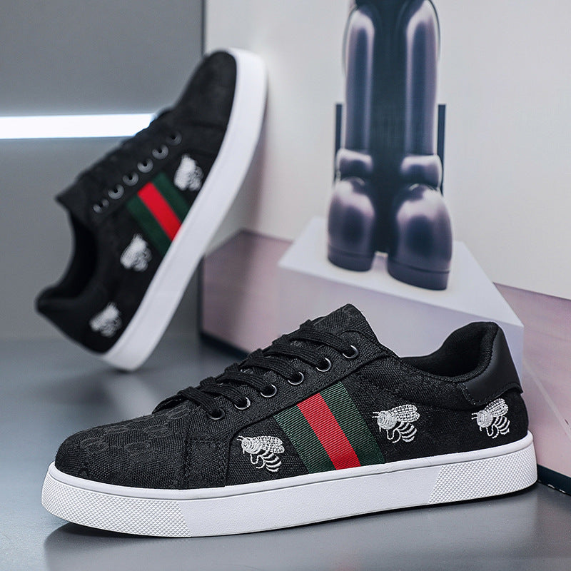 European Bee Men's Canvas Shoes Fashionable Breathable Sneakers Sports Shoes for Male Students Fashion Casual Shoes