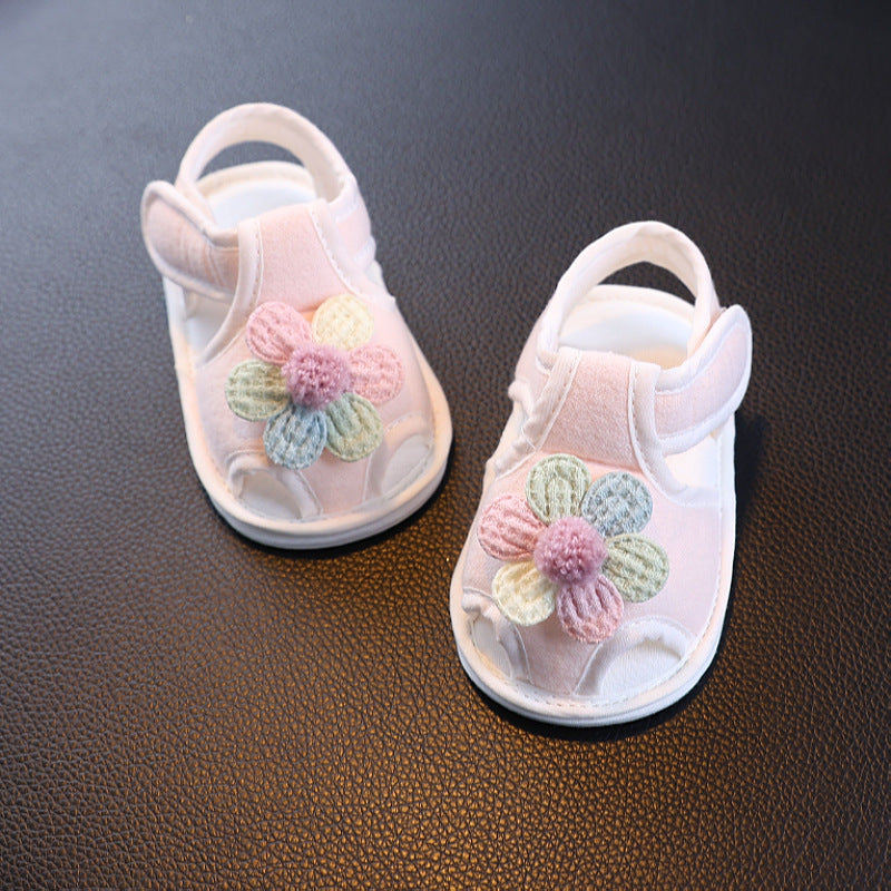 Baby Summer Sandals Baby Breathable Pre-step Shoes Non-slip Cute Soft Sole 0-3-6 Month One Year Old Boys and Girls