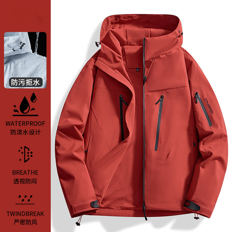 Woodpecker Jacket Girls New Autumn Three-In-One Outdoor Waterproof Small and Beautiful Sports Windproof Jacket