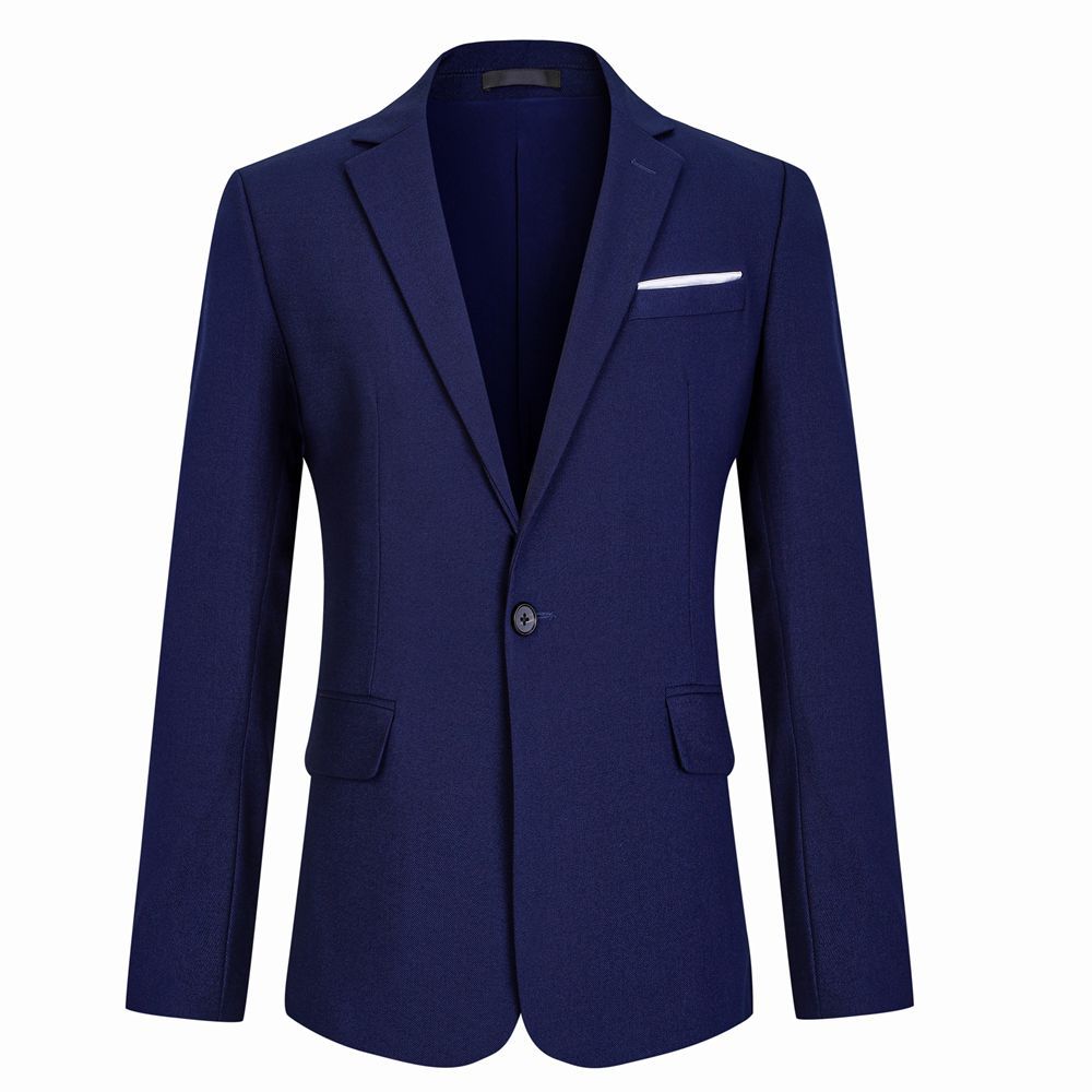 Stretch sapphire blue men's and women's professional suits suit light formal real estate insurance sales autumn and winter teachers' work clothes