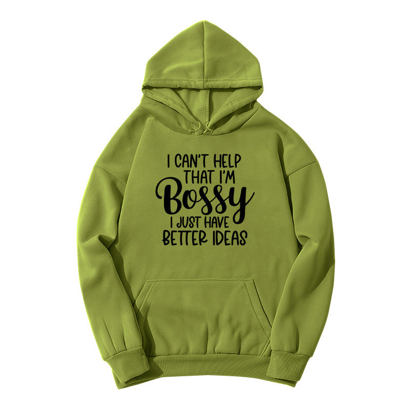 bestter ideas printed hooded hoodie autumn and winter European and American women's jacket coat foreign trade cross-border