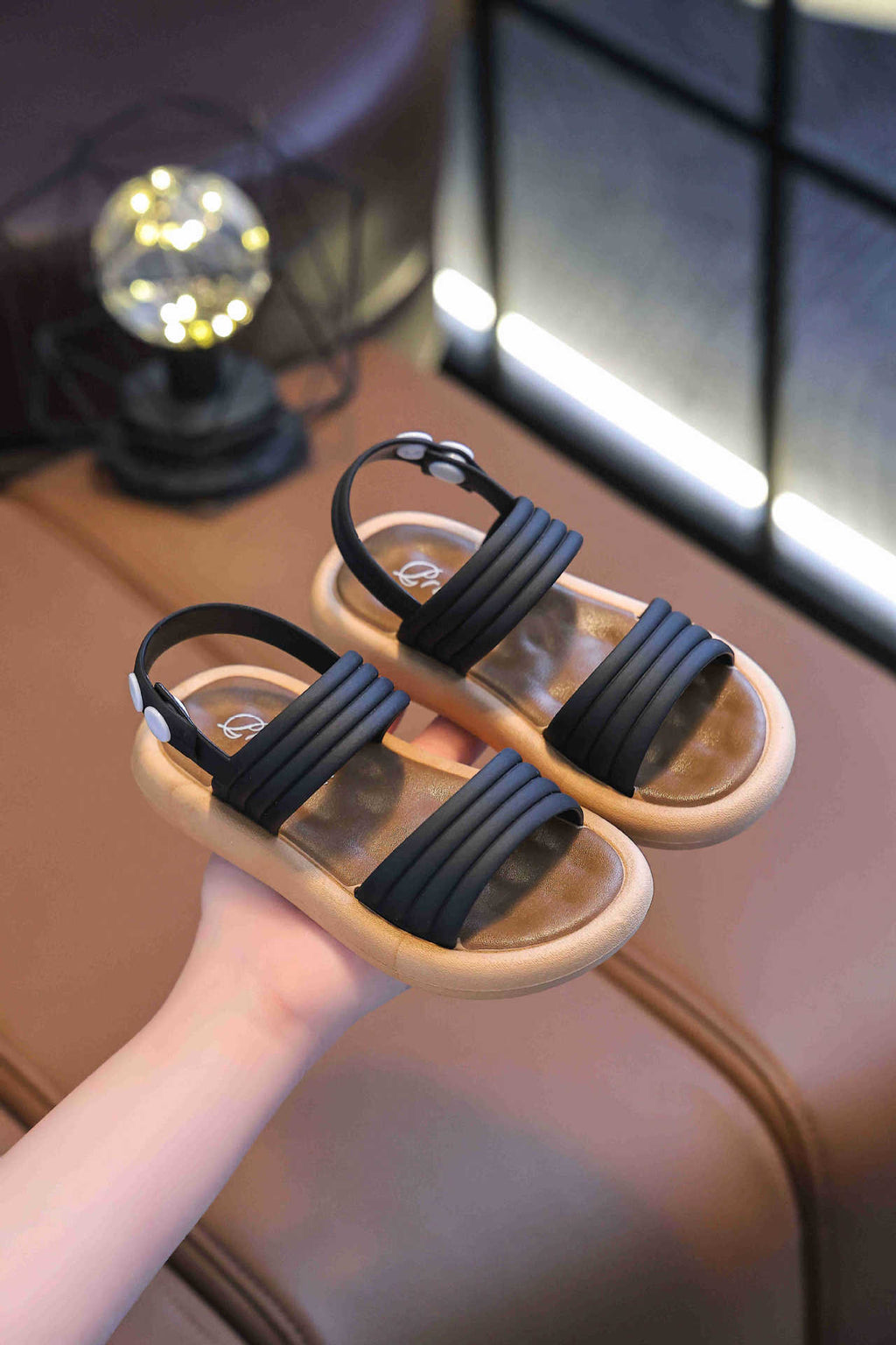 Children's Girls' Sandals Open Toe Elegant Summer New Fashion Korean Princess Student Cute All-match Western Style Sandals