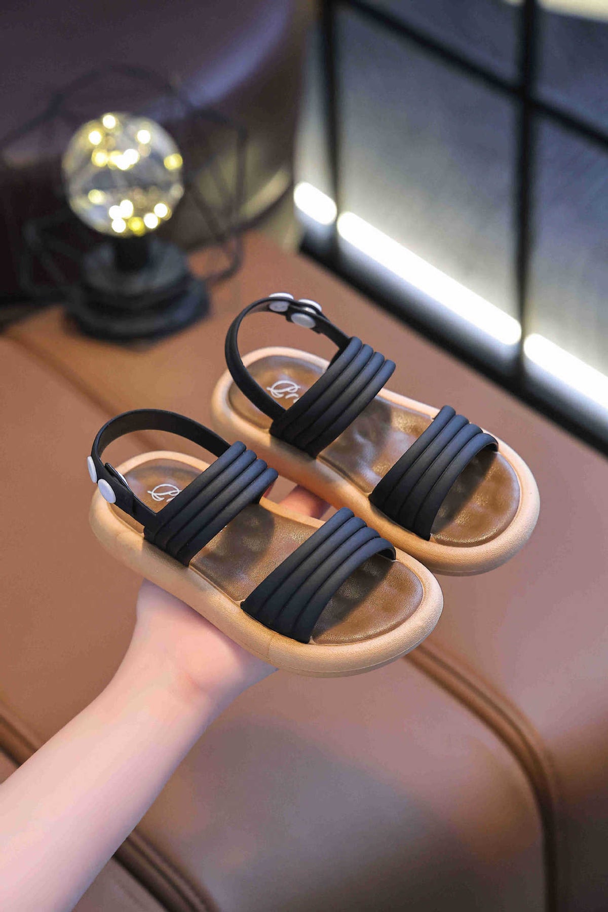 Children's Girls' Sandals Open Toe Elegant Summer New Fashion Korean Princess Student Cute All-match Western Style Sandals