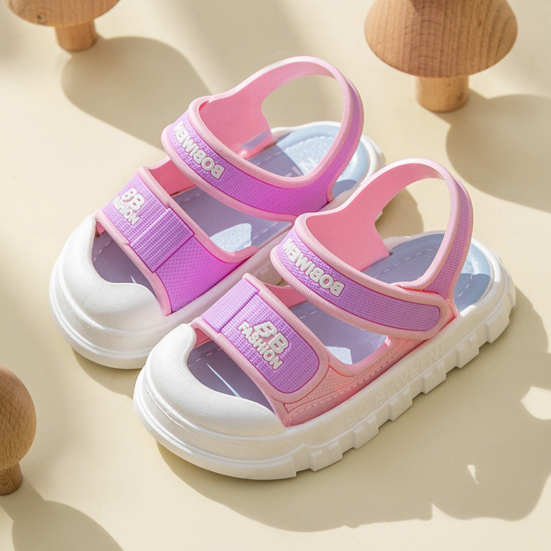 New Children's Sandals Summer Girls Boys Bathroom Home Non-slip Soft Bottom Cartoon Baby Sandals Sandals