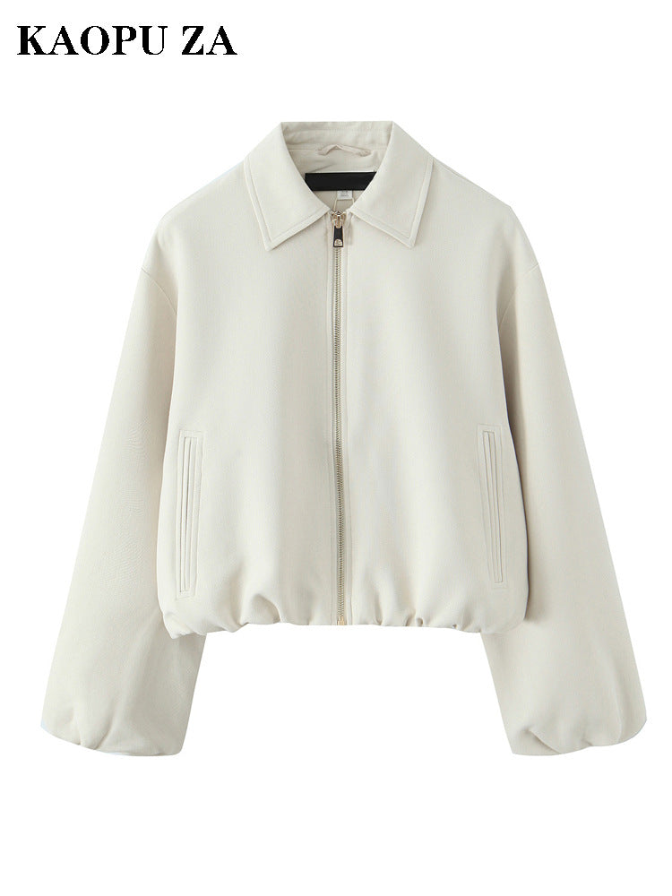Kaopu Za European and American Style 2025 Autum New Design Women's Jacket Fashion Casual Versatile Trendyy Jacket