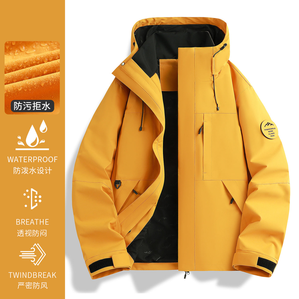 Luotuo Same Style Rose Red Jacket for Women 2025 New Outdoor Windproof Three-In-One Super Nice Little Jacket