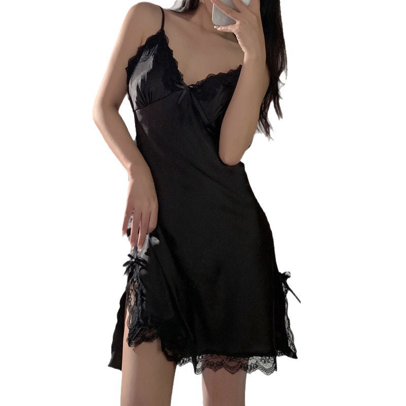 New Sexy Pajamas, Private Lace Sexy Pajamas, Women's Suspender Nightgown, Hot Temptation, Pure Desire Home Clothes