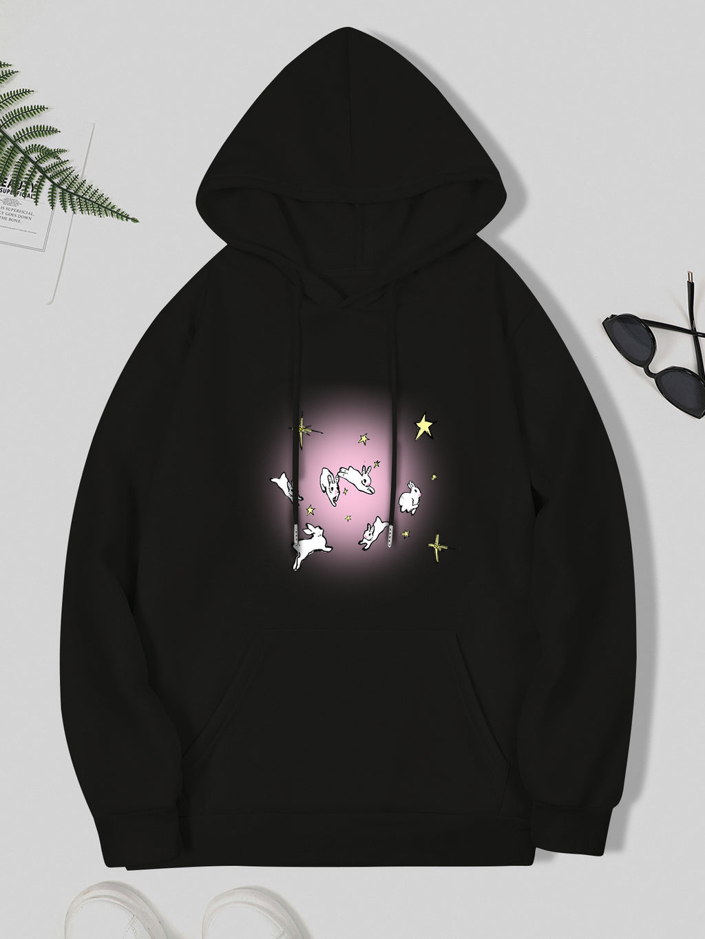 Fashion Joker Hoodie College Style Cute Cartoon Print