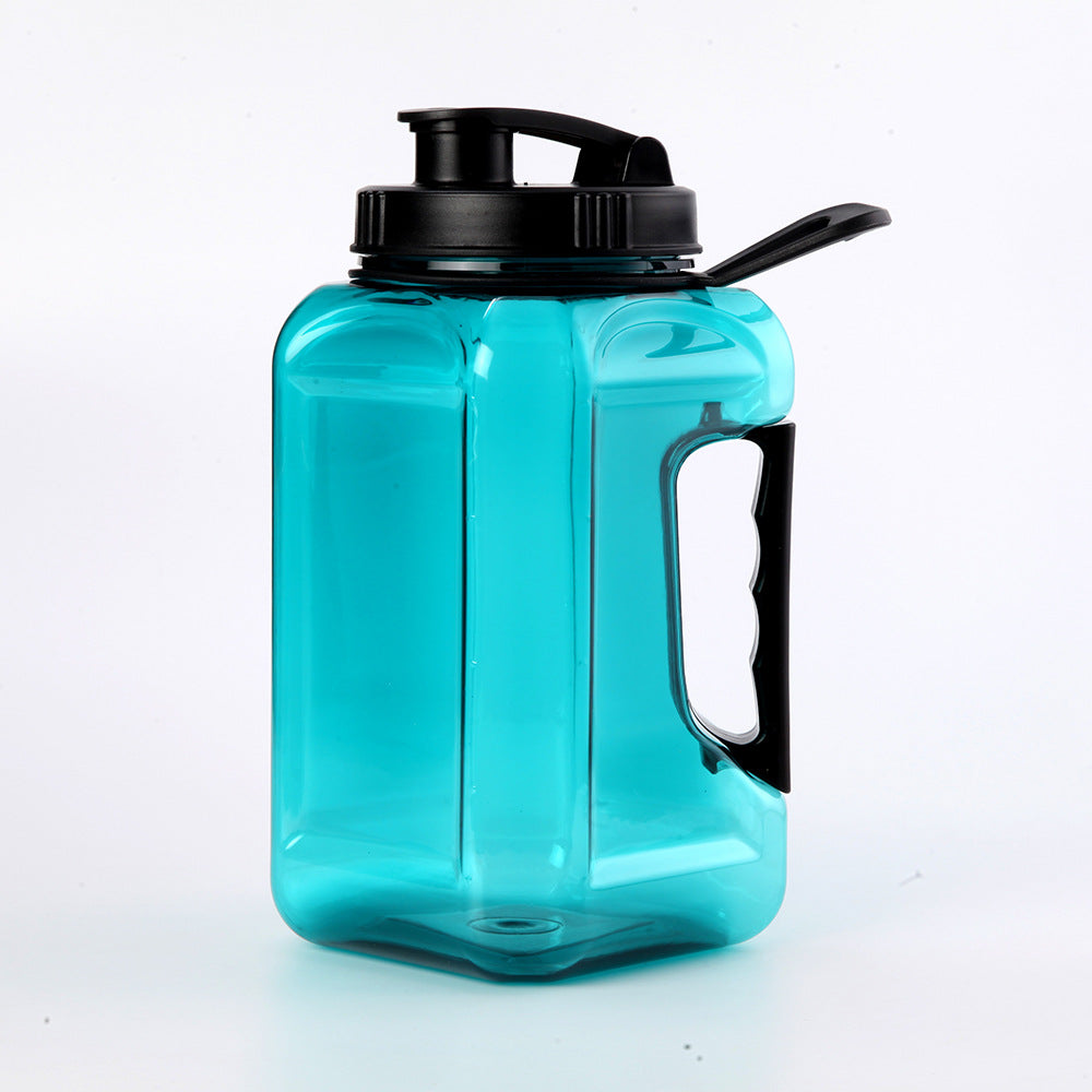 Outdoor Fitness Large Capacity Ton Ton Barrel Plastic Sports Kettle Portable Square Water Cup for Men and Women Summer Ton Ton Cup