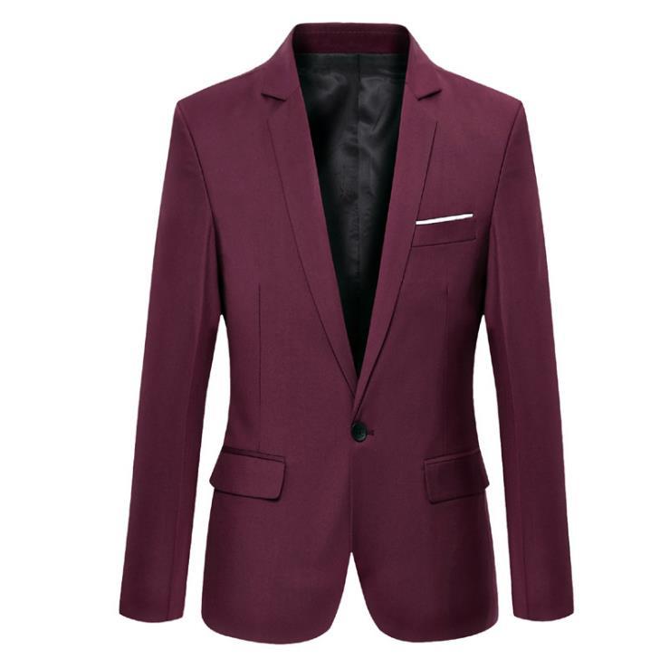 Foreign Trade Men's Suit One-Piece Top Casual Business Dress Professional Wear Men's Slim-Fit Small Suit Single Western Jacket Men's