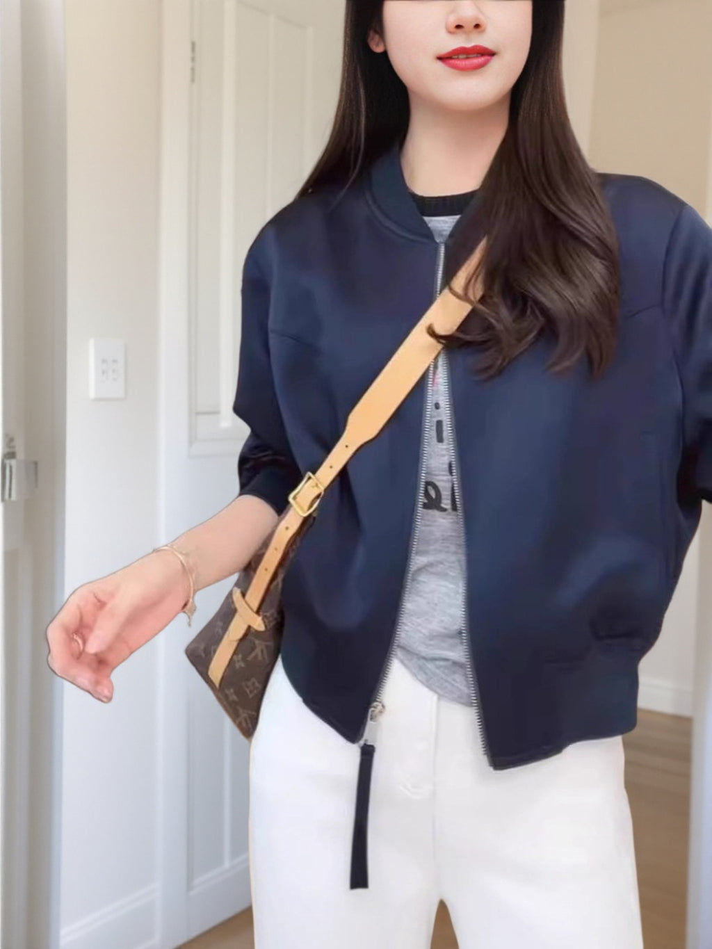 Baseball Uniform Short Jacket Women's 2025 Autum New Style Light Luxury High-End Super Hot Age-Reducing Jacket Top