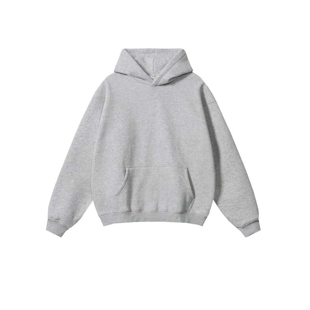 Tide brand men's clothing 2024 autumn and winter youth loose leisure tide brand 450G terry sweater men's hooded men's sweater