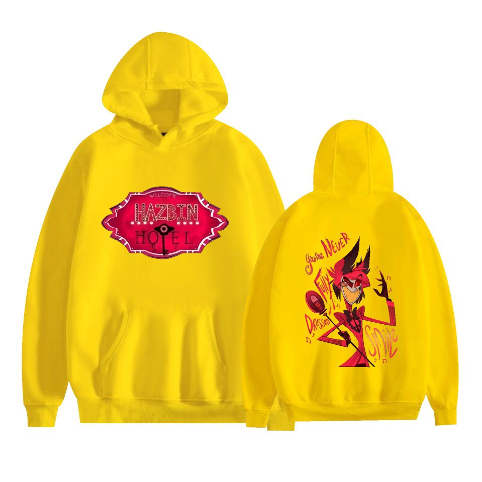 New Amazon AliExpress Hell Inn Anime Rim Perimeter Printed Casual Loose Men's and Women's Hoodie