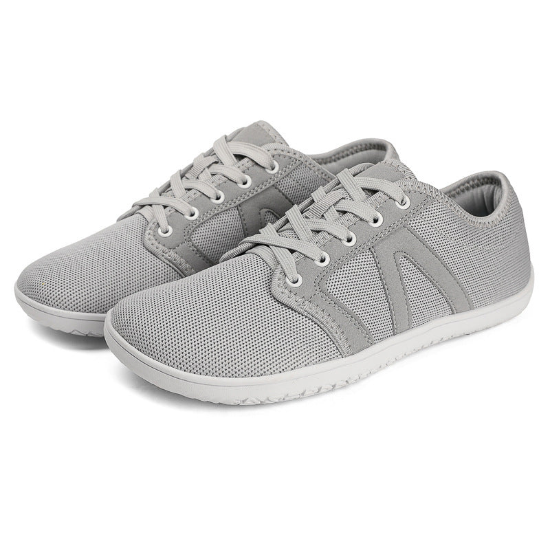Factory Outlet Flying Woven Wide Shoe Last Barefoot Shoes Soft Sole Non-slip Indoor Fitness Shoes Couple Flat Foot Sports Casual Shoes