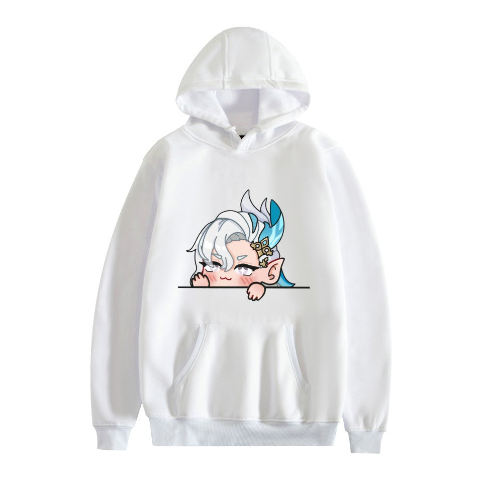 New Anime two-dimensional printed hoodie loose casual men's and women's trendy autumn and winter cross-border sweater Hoodies