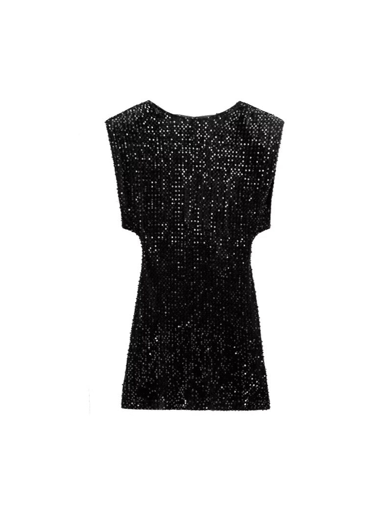 Cross-Border European and American Style Sequin Velvet Dress 9565976 Fairy Spirit