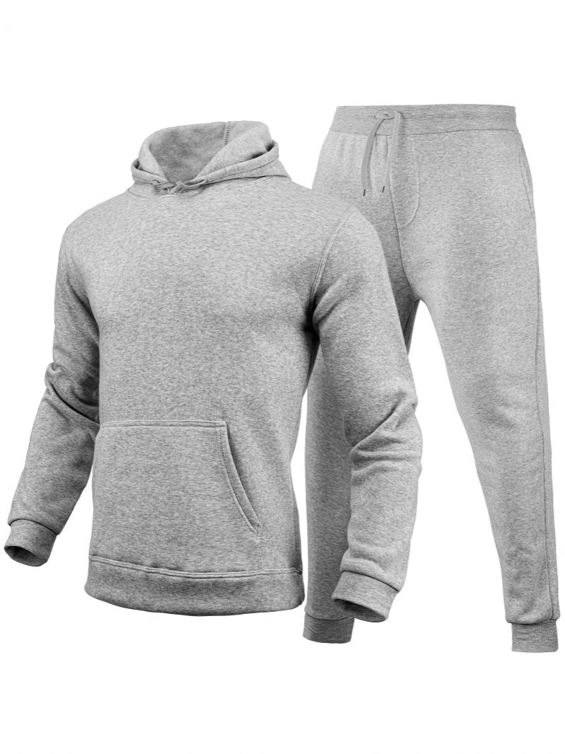 Men's Suit Cross-Border Autumn and Winter Export Pullover Sports Sweatshirt and Sweatpants Fashionable Men's Fleece Hoodie Jacket for Men