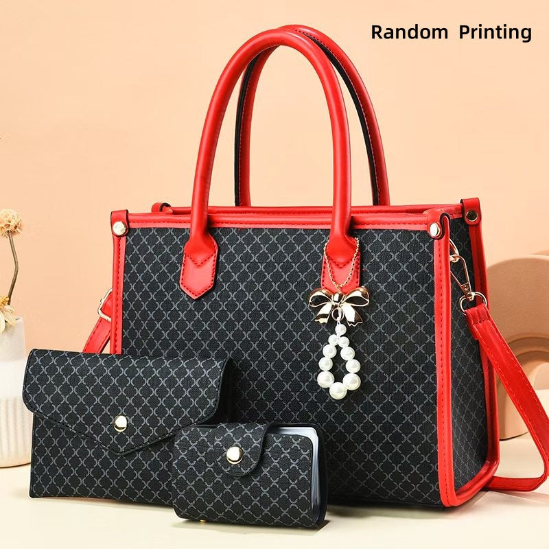 Women's Bag 2025 New Versatile Large-Capacity Handbag High-End Western Style Middle-Aged Mother Bag Women's Shoulder Crossbody Bag