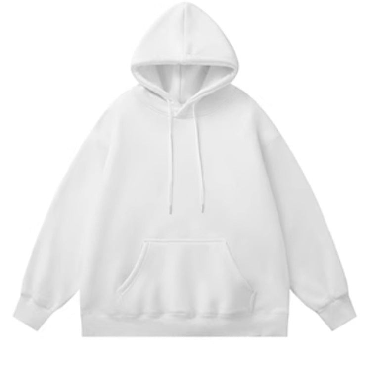 Small fleece-lined Thickened Loose Hoodie Customized Student Joker Hoodie Casual Fashion