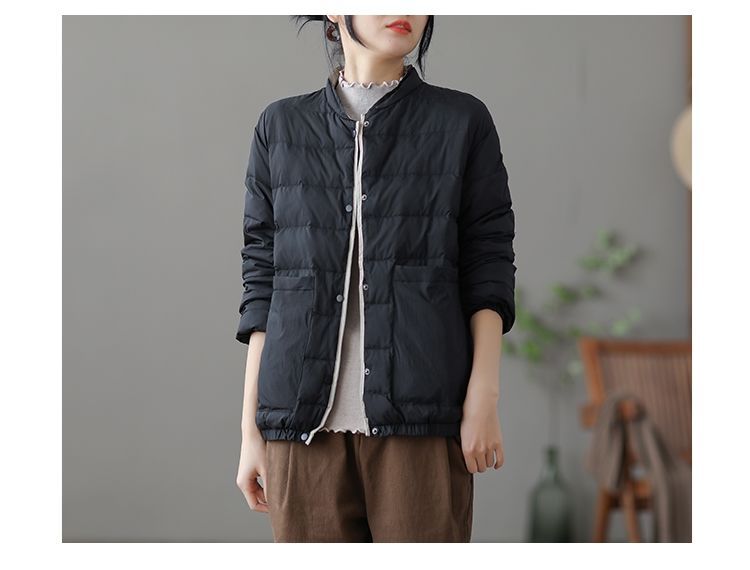 Thickened Warm down Cotton Jacket for Women 2026 Autumn and Winter Solid Color Versatile Casual Cotton Coat Casual Fashion