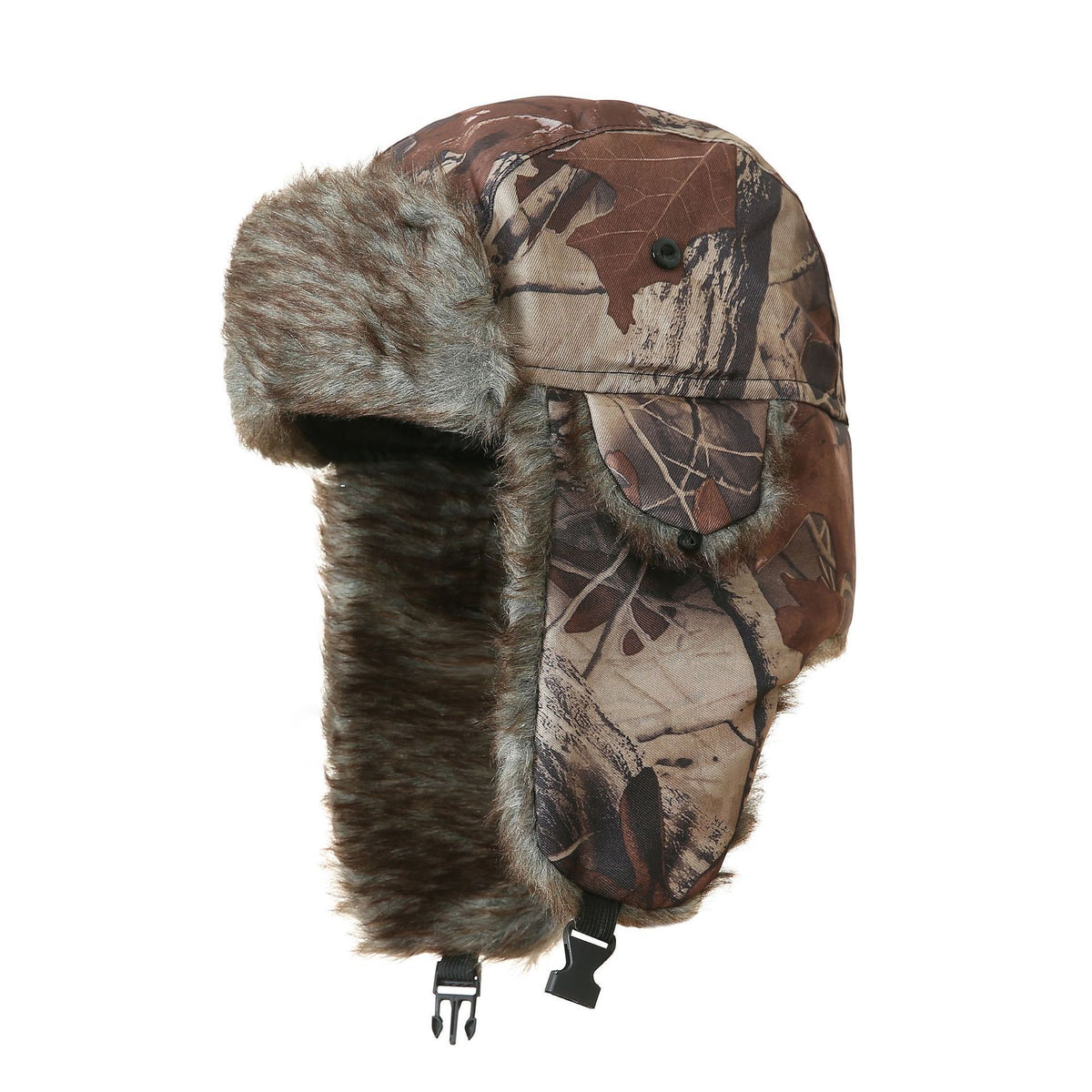 Autumn and Winter Camouflage Lei Feng Hats for Men and Women, Outdoor Cycling Windproof and Cold-Proof Ski Hats, Thickened Ear Protection Hats, Cross-Border