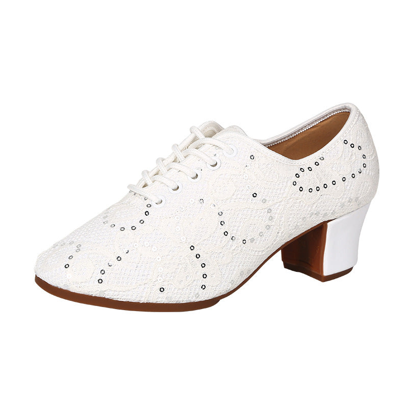 New latin dance square dance shoes low soft bottom dance shoes ladies modern dance shoes breathable performance dance shoes
