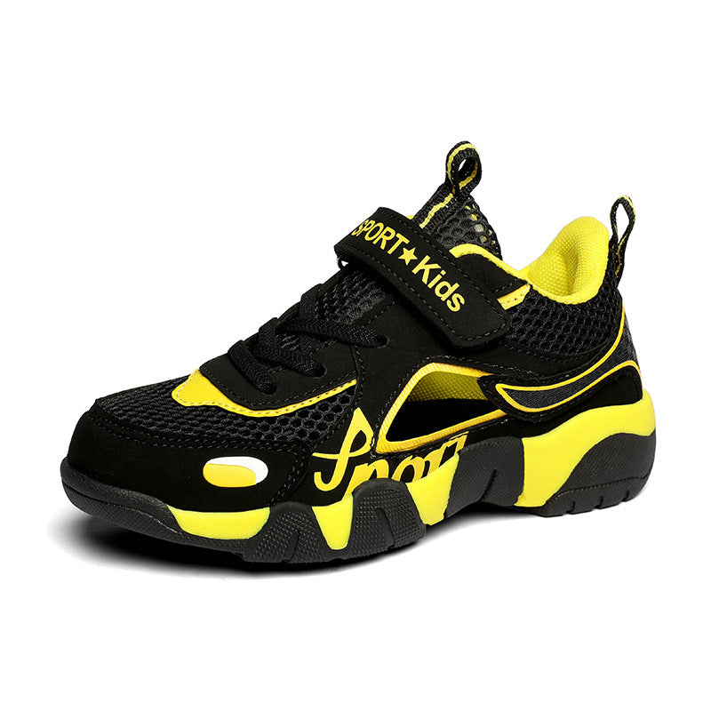Boys' Sports Shoes 2025 Summer New Breathable Hollow Frame Shoes Versatile Casual Sports Shoes for Middle and Large Children Wholesale