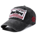 Hats for Men and Women, Spring and Summer Baseball Caps, Washed Cloth, Old Letter Embroider, Curved Brim Peaked Caps, Versatile Retro Couple Hats