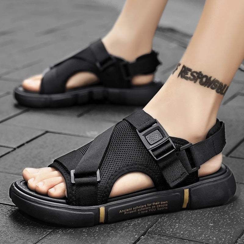 Sandals Men's Trendy 2025 New Summer Student Sports Beach Shoes for Outer Wear Dual-Purpose Trendy Driving Men's Sandals and Slippers