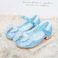 Velvet Girls High Heels Winter New Children Princess Shoes Little Girl Cotton Shoes Baby Fluffy Shoes Aisha Children's Shoes