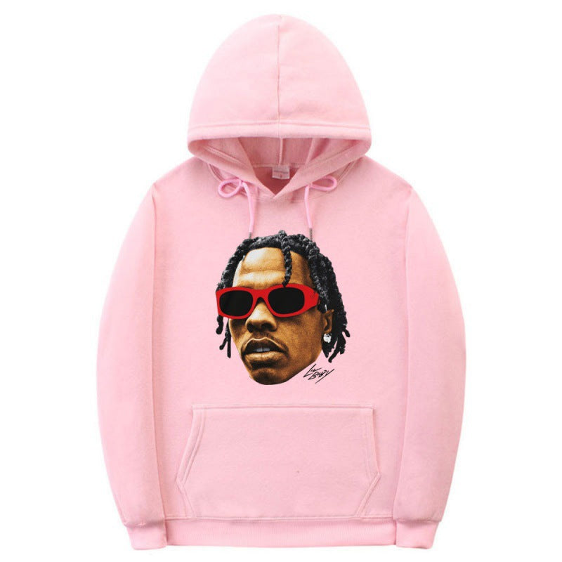 [Cross-border European Code] Rapper Lil Baby Graphic Hoodie Men's